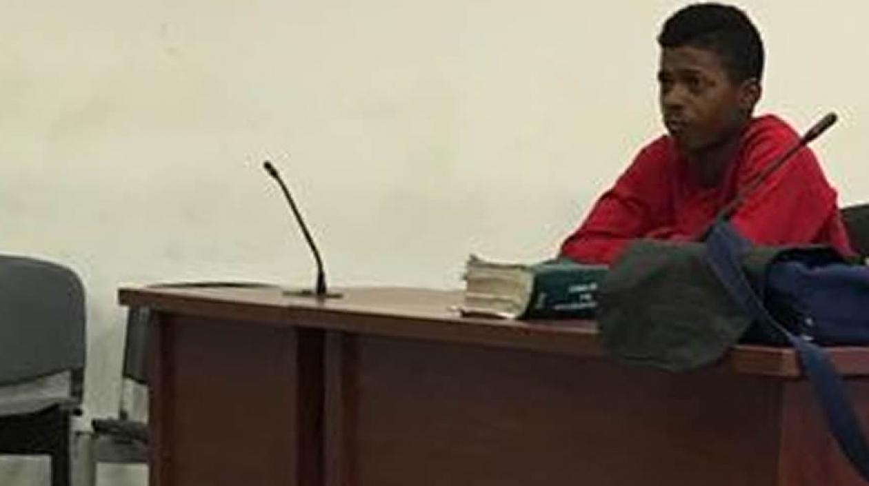 Francisco Quiñones Julio durante la audiencia de hoy.