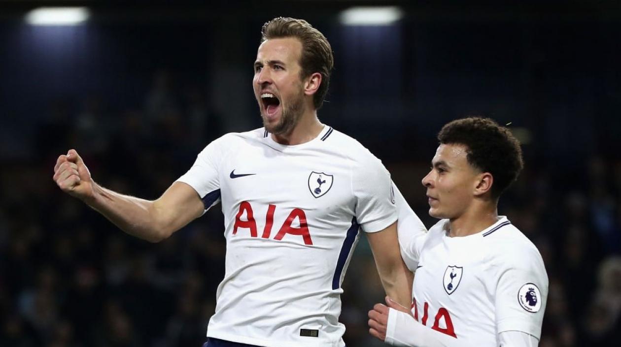 Harry Kane celebra una anotación.