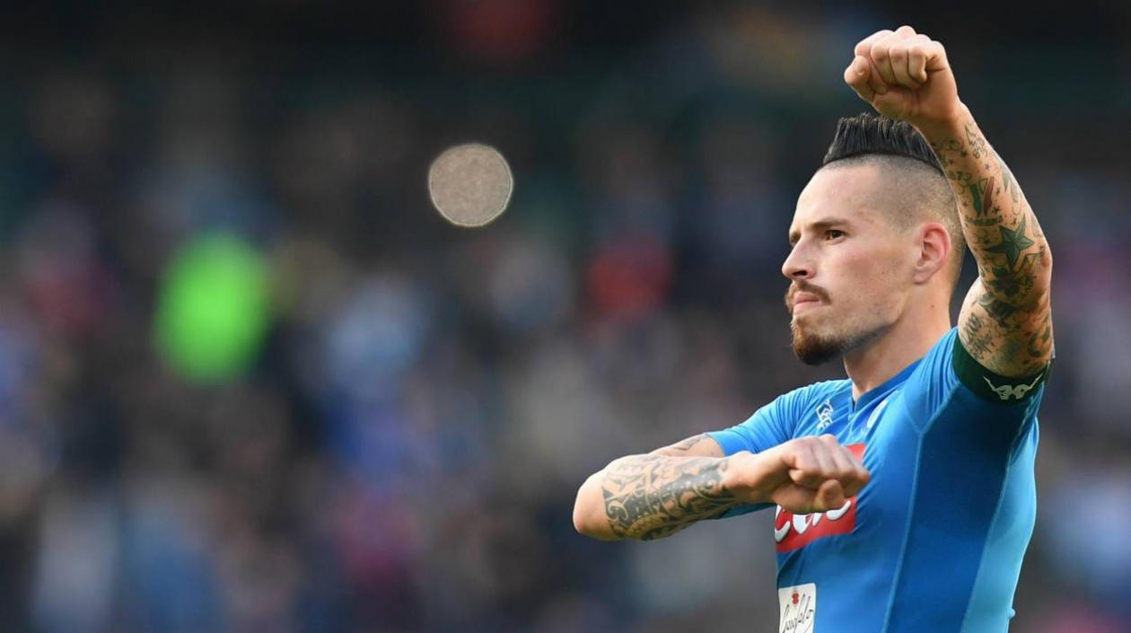 Marek Hamsik, jugador del Nápoles. 