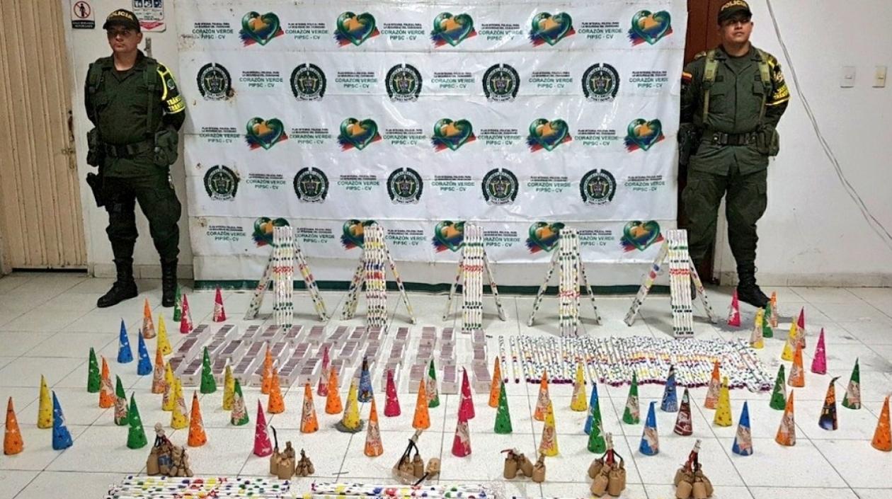 Imagen para ilustrar de pólvora decomisada