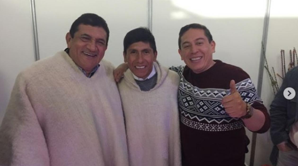 Poncho Zuleta, Nairo Quintana y El Cocha Molina.