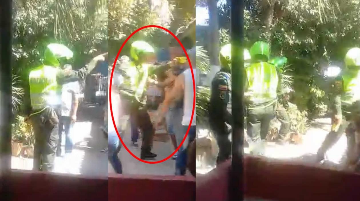 Agresión policial en parqueadero del barrio Las palmas