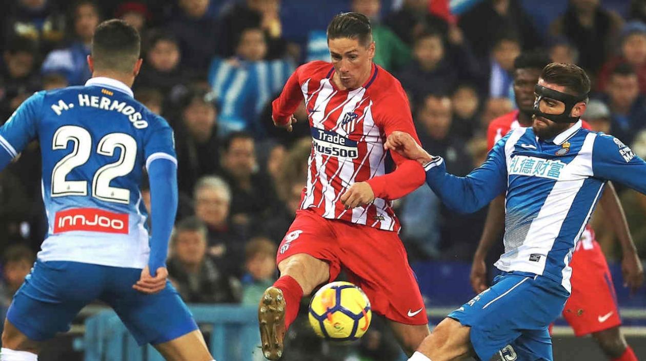 Fernando Torres, delantero español del Atlético de Madrid. 