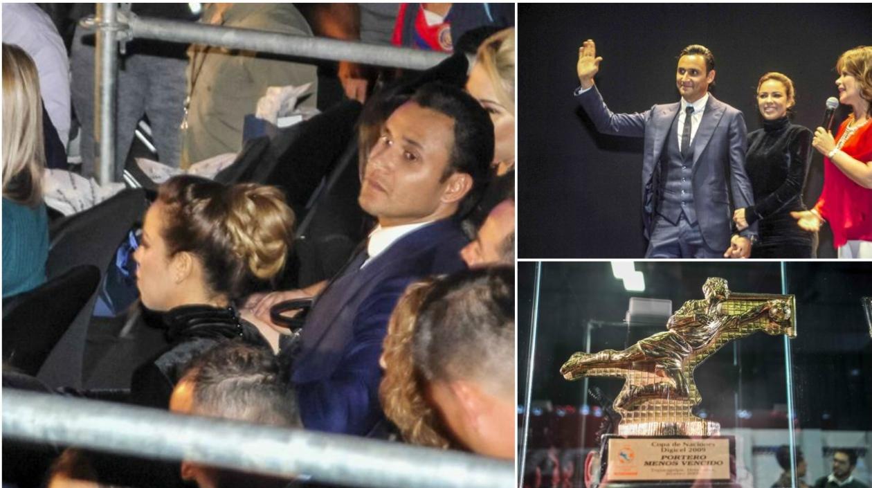 Keylor Navas durante el evento.