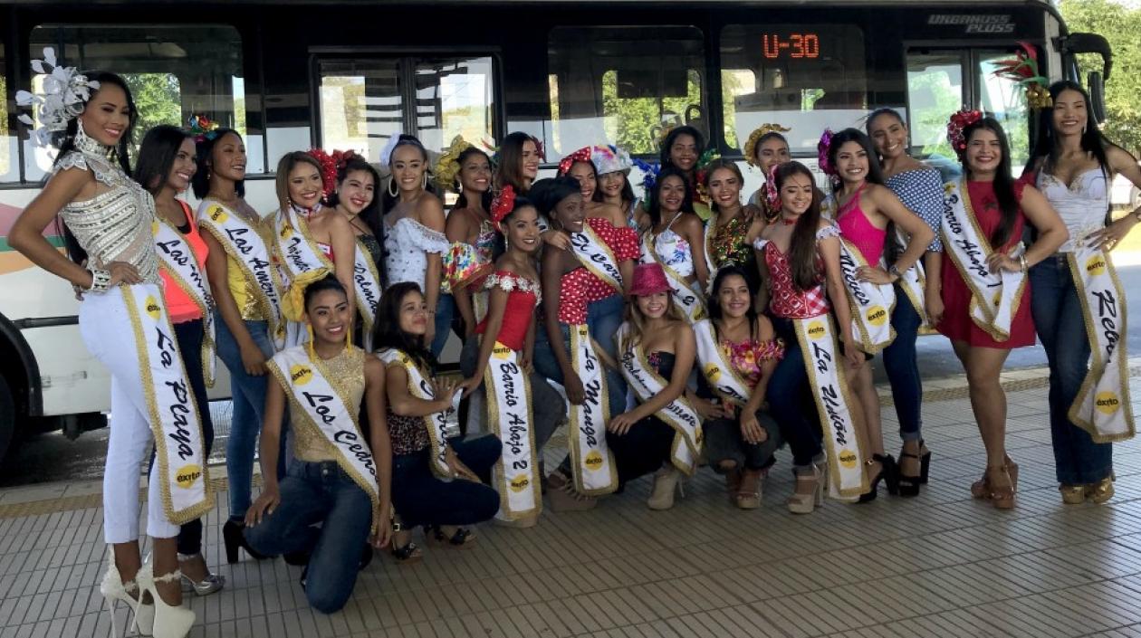Candidatas al Reinado Popular del Carnaval 2018.