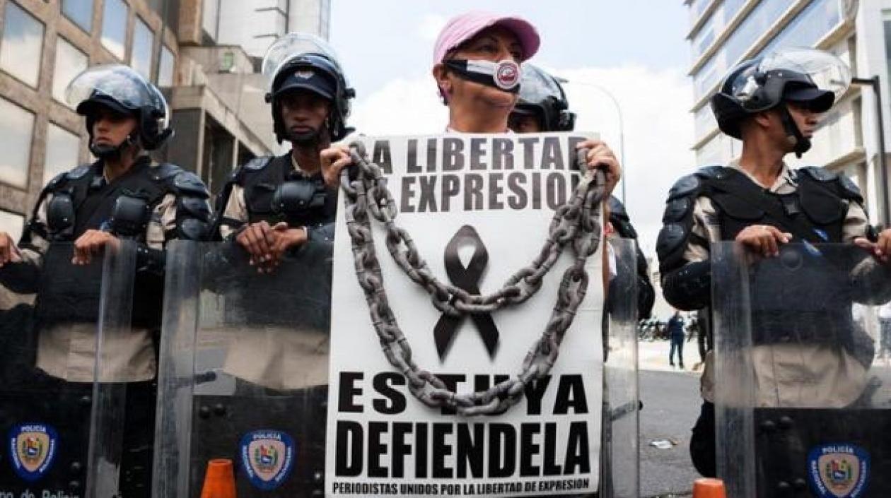 Una de las imágenes que dejaron las protestas.