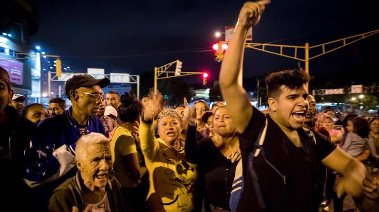Protestas en Caracas.
