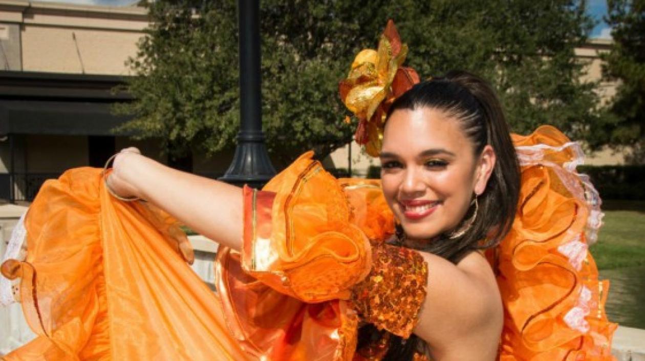 La reina del Carnaval de Barranquilla en Houston Lina Blanquicet.