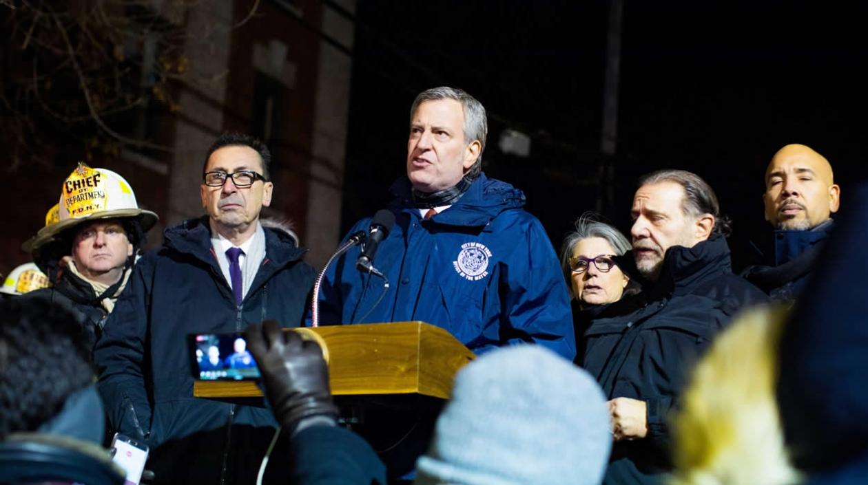 El alcalde de Nueva York, Bill de Blasio