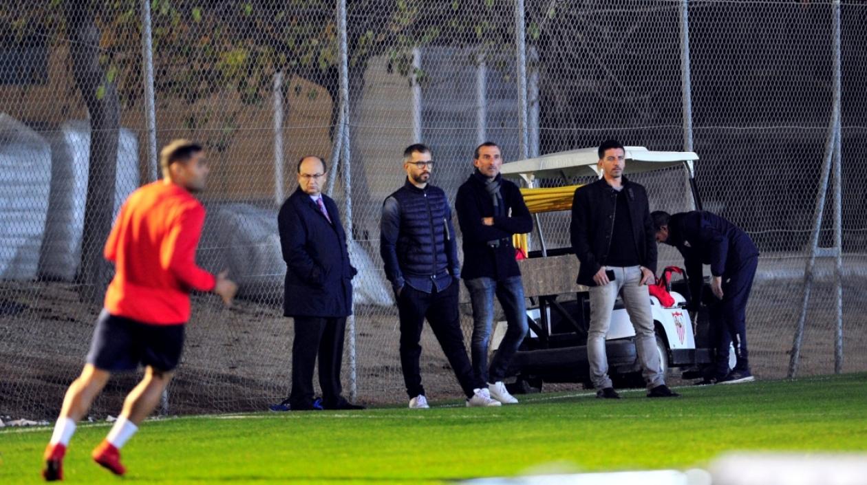 Entrenamiento del Sevilla. 