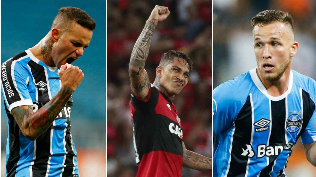 Luan, Paolo Guerrero y Arthur. 