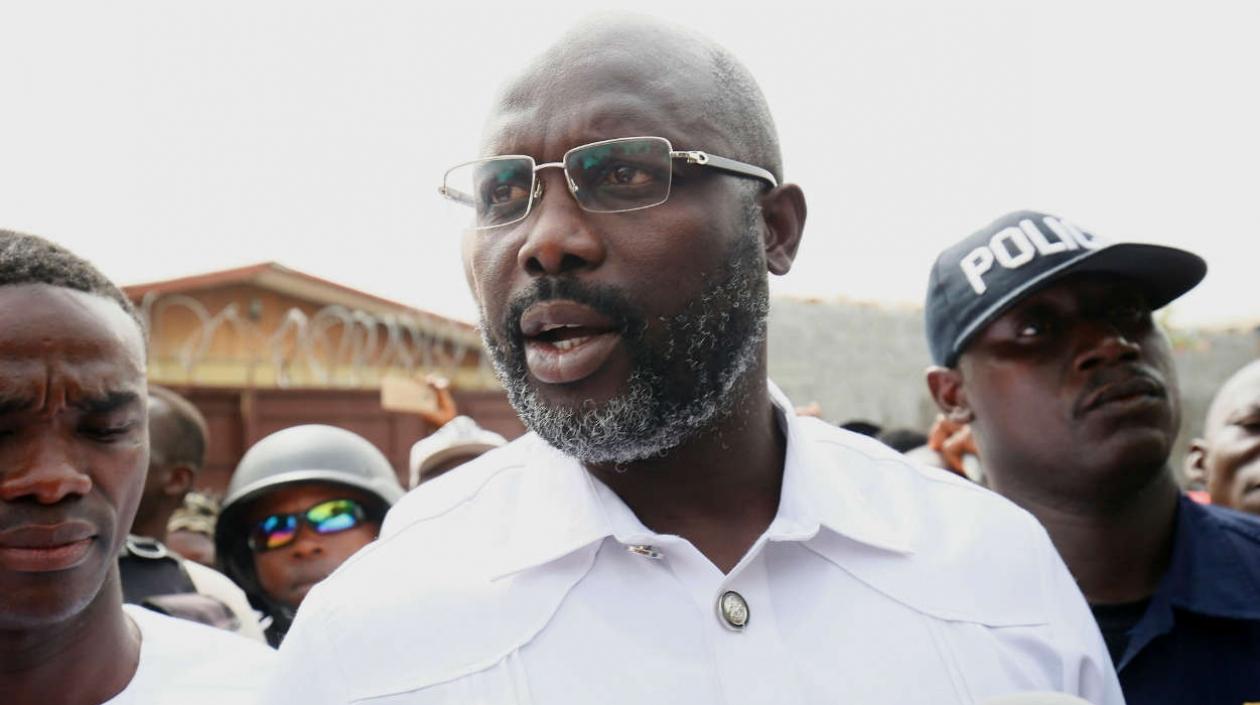 George Weah, presidente de Liberia. 