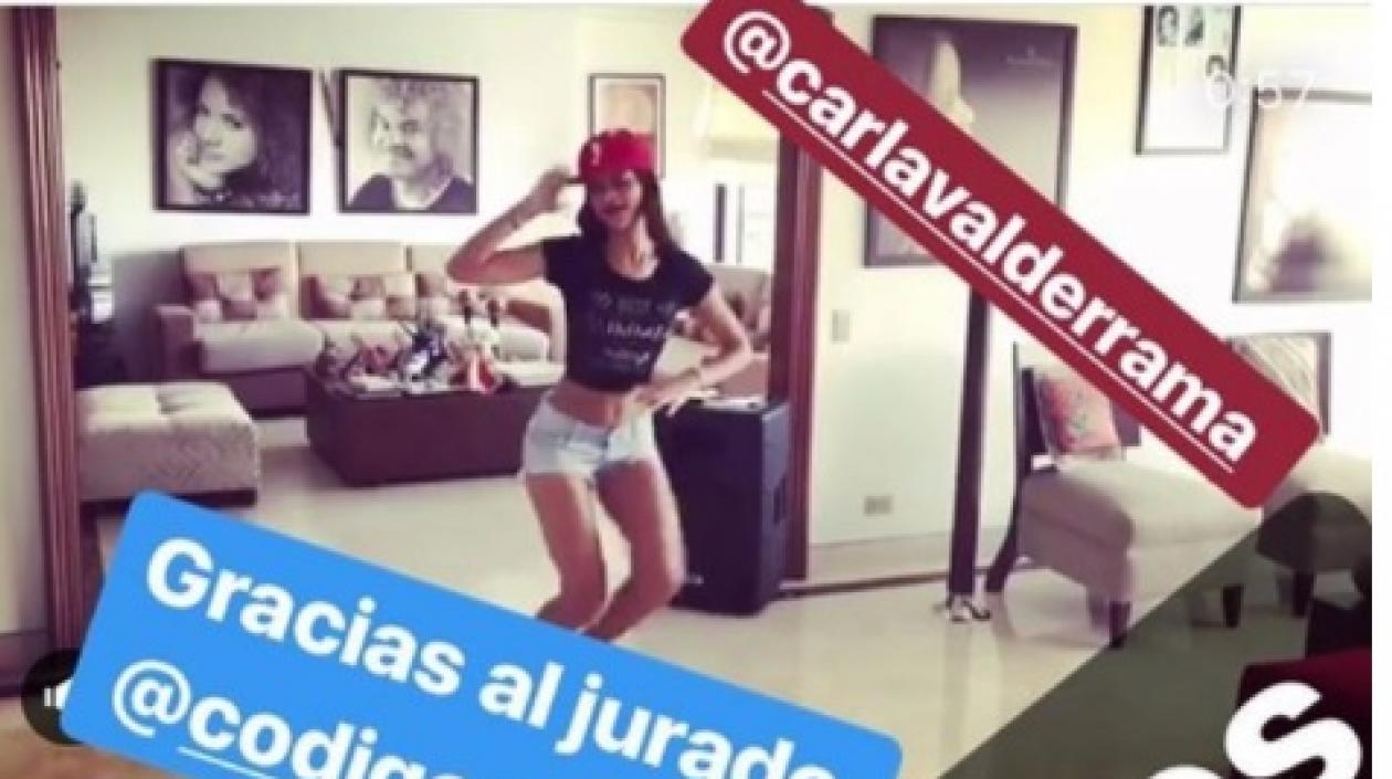 Carla Valderrama hija del Pibe.