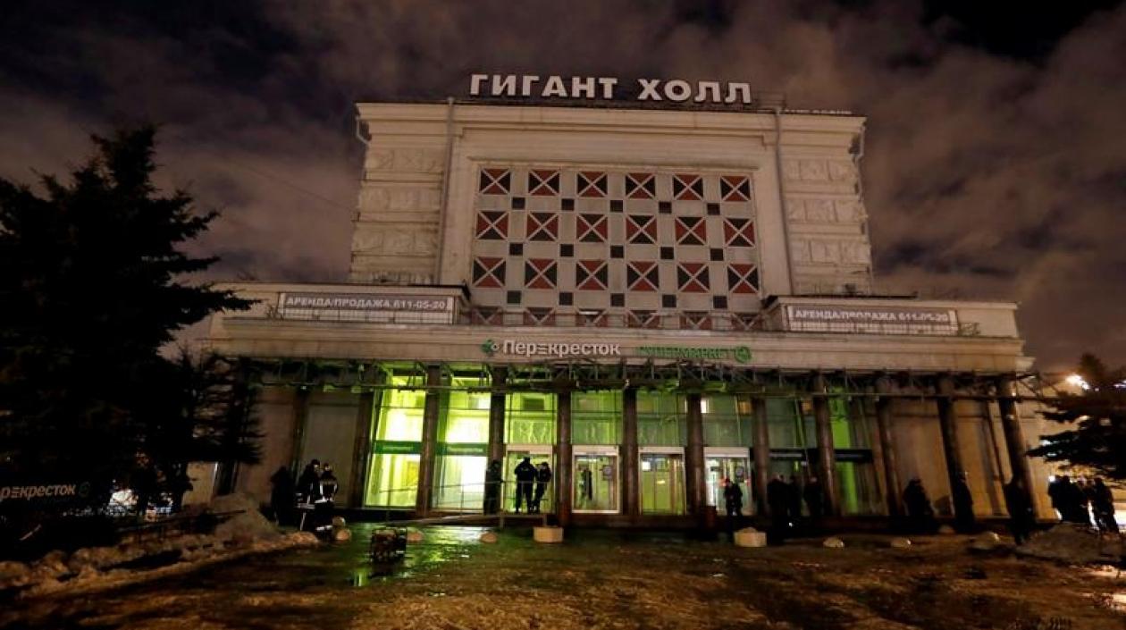 Supermercado atacado en San Petersburgo.