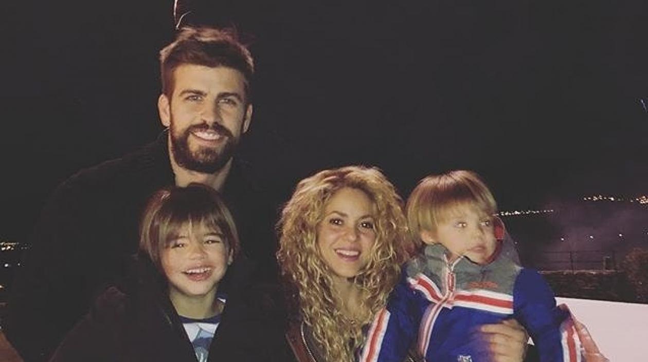 La familia Piqué Mebarak reunida en fin de año.