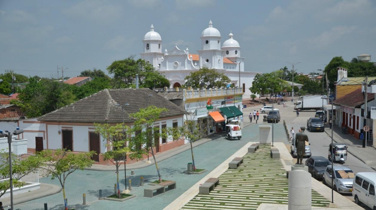 Plaza del municipio de Soledad.