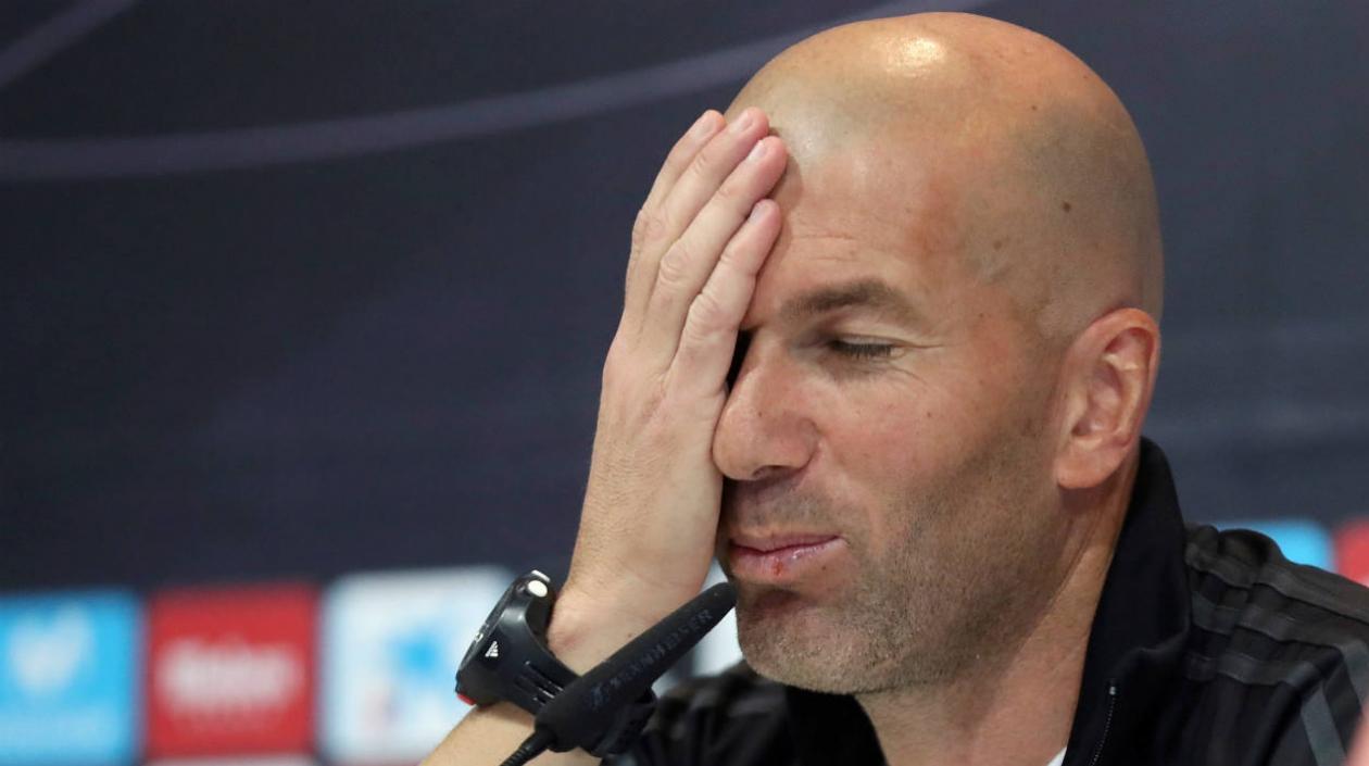 Zinedine Zidane, técnico del Real Madrid. 