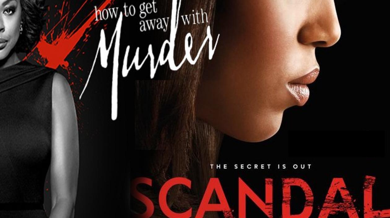 Imágenes de las series How to Get Away with Murder" y "Scandal" .