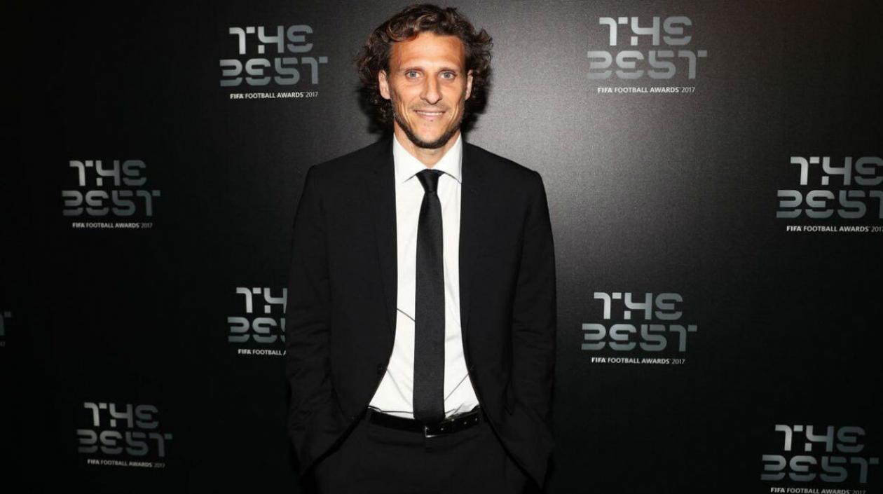 Diego Forlán, delantero uruguayo. 