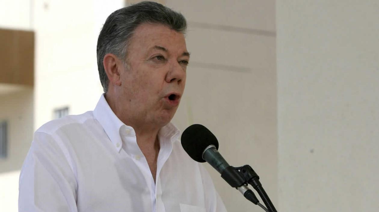 El presidente de Colombia, Juan Manuel Santos