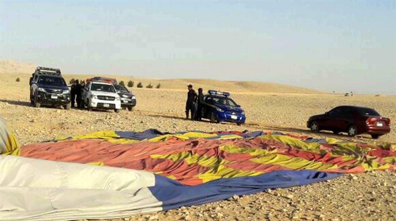 El accidente se produjo por una fuerte racha de viento.