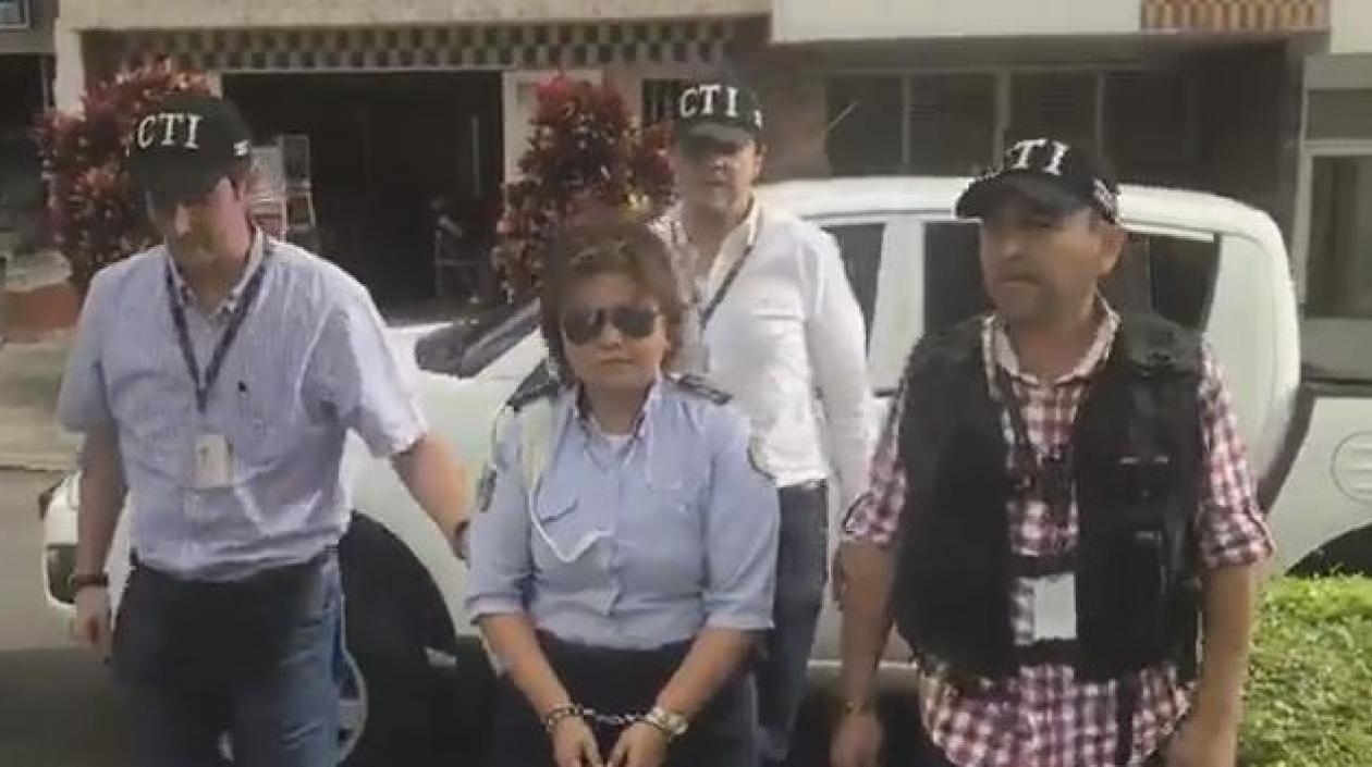 Así llegó Ruby Bárcenas a la Fiscalía en Bucaramanga.