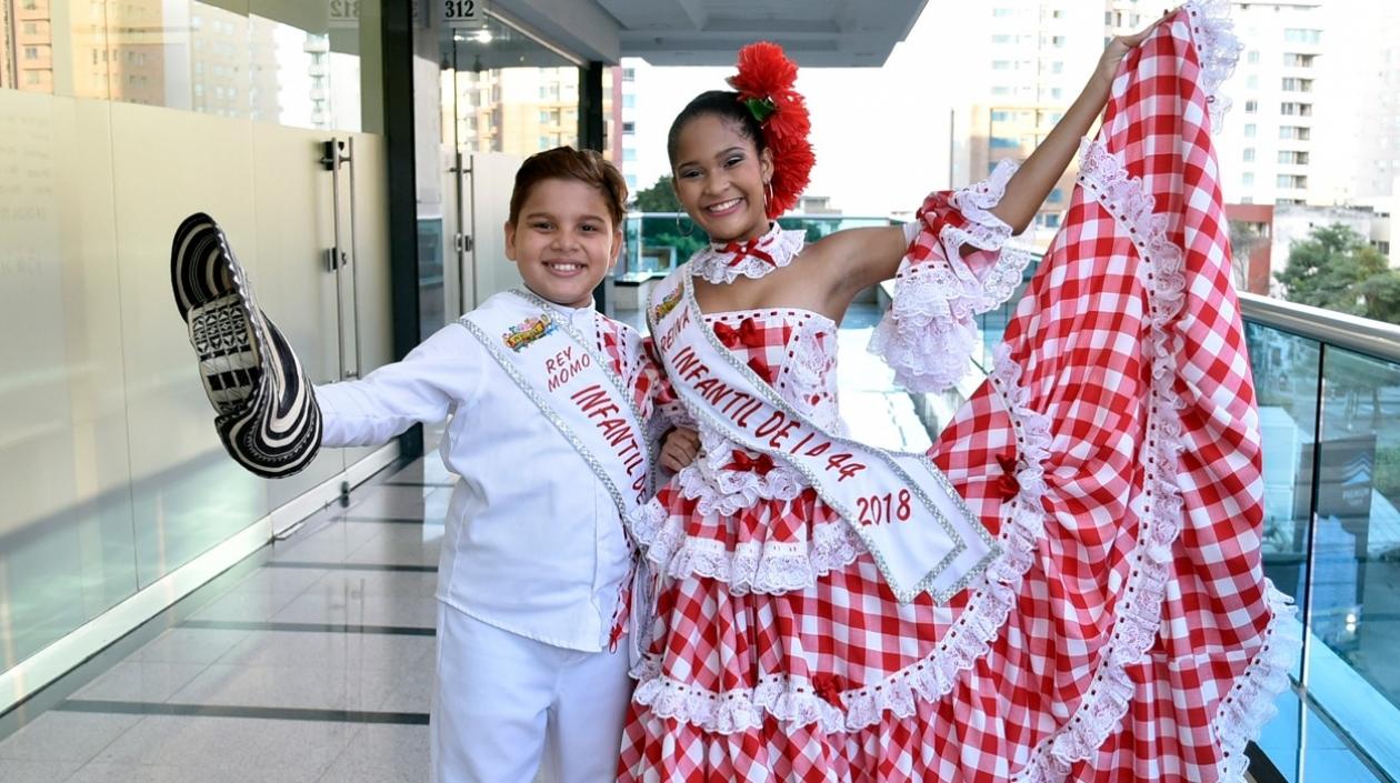 Samuel Quintero y Laura Ospino, Reyes Infantiles del Carnaval de la 44 2018.