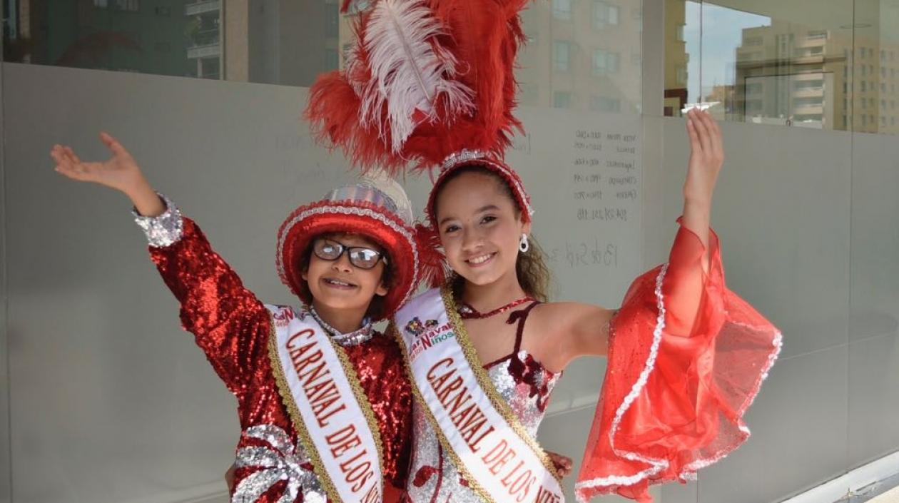 Samuel Martínez Alcázar y Shadya Londoño Fernández, reyes del Carnaval de los Niños 2018.