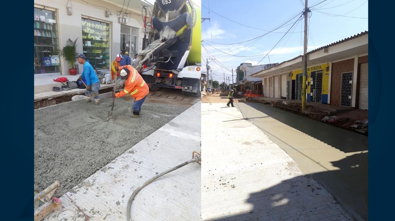 Los trabajos son ejecutados en diferentes sectores del municipio.