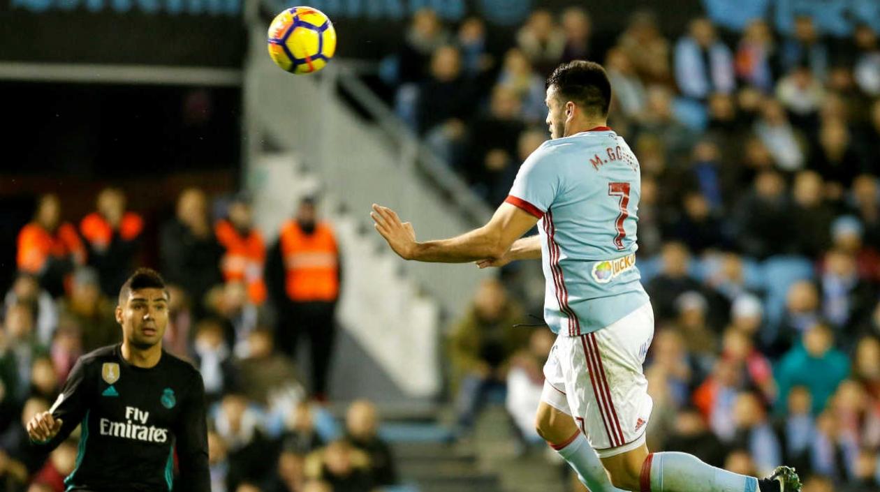 Maxi Gómez anota el tanto del empate definito. 