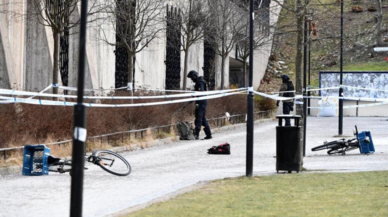 En este lugar se produjo la explosión en Estocolmo.