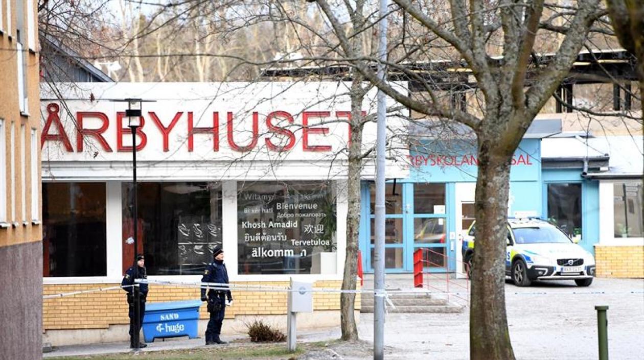 Lugar de la explosión. 