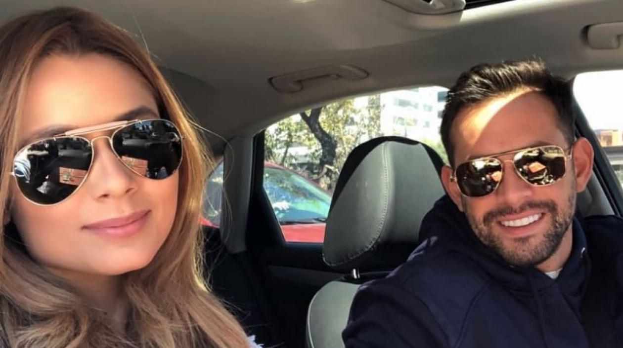 Melissa Martínez y su novio Matías Mier.