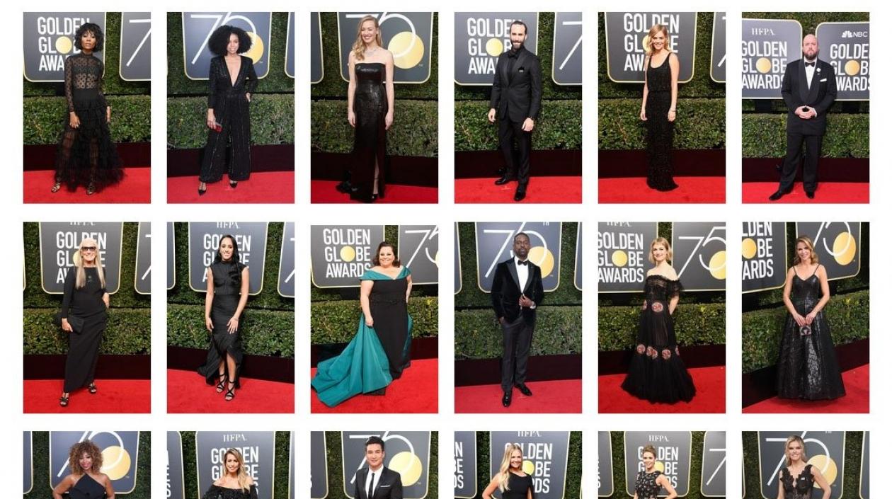 Alfombra roja de Los Globos de oro 2018.