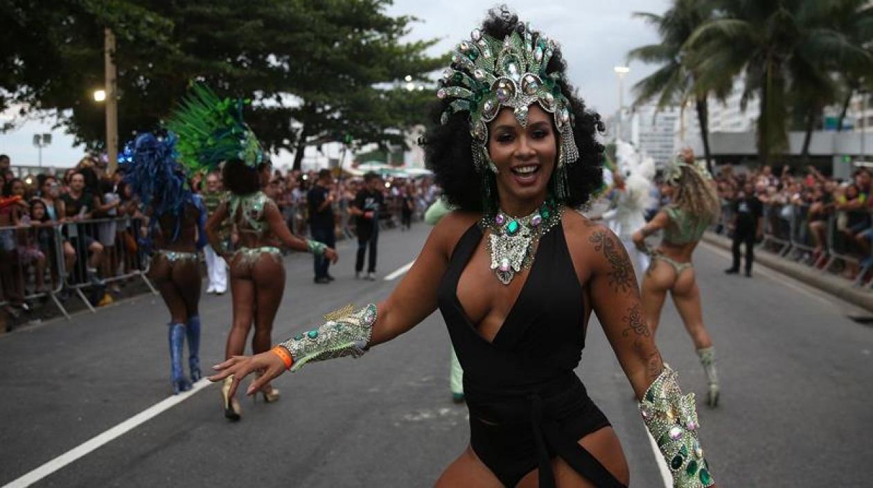 Bailarina del Carnaval de Río de Janeiro.