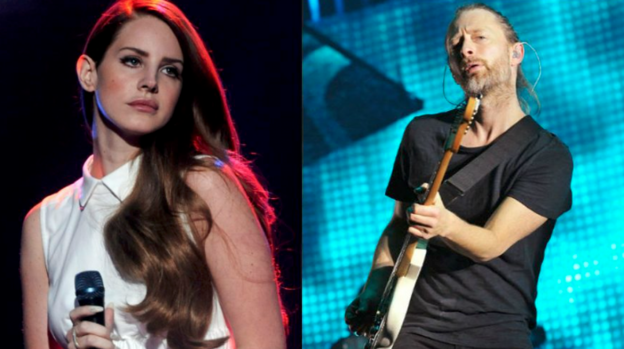 La cantante Lana del Rey y el cantante Tom Yorke.