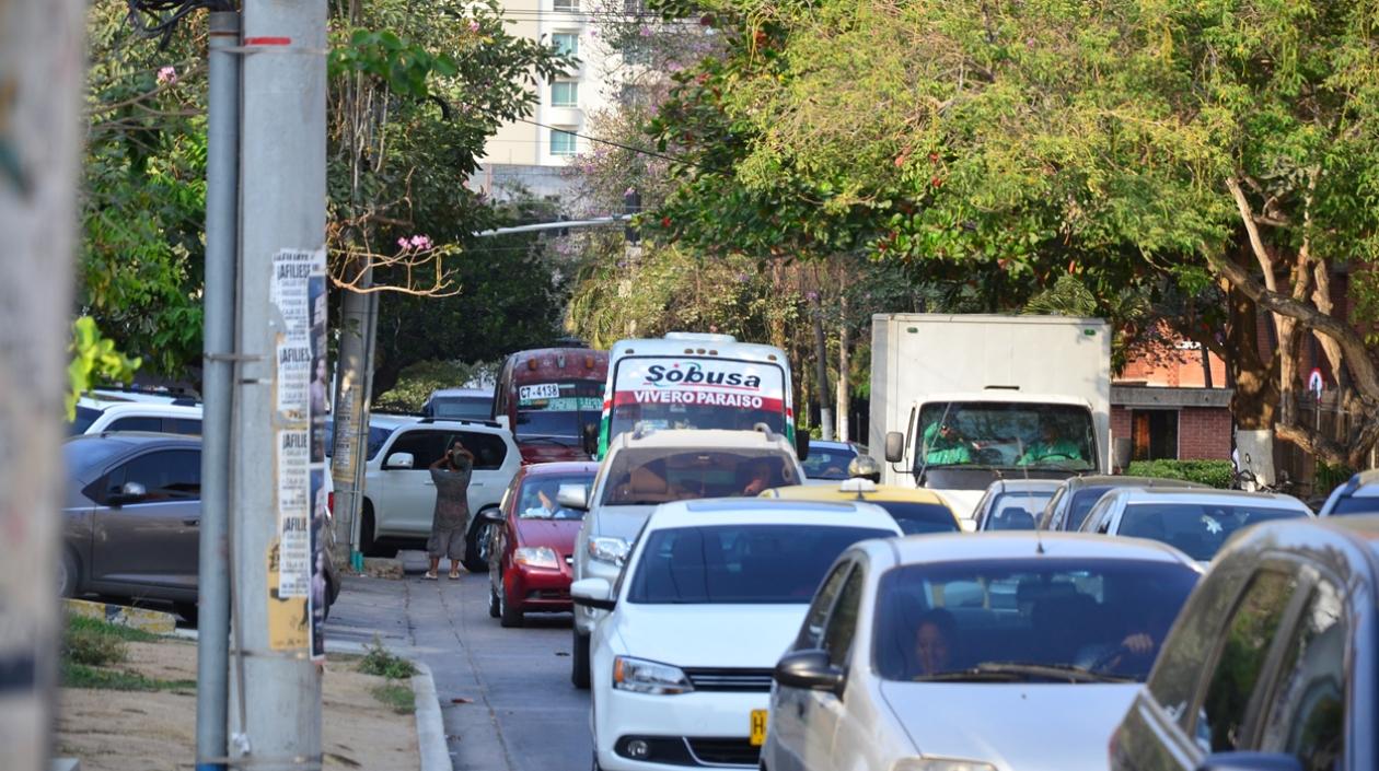 Tránsito en Barranquilla.