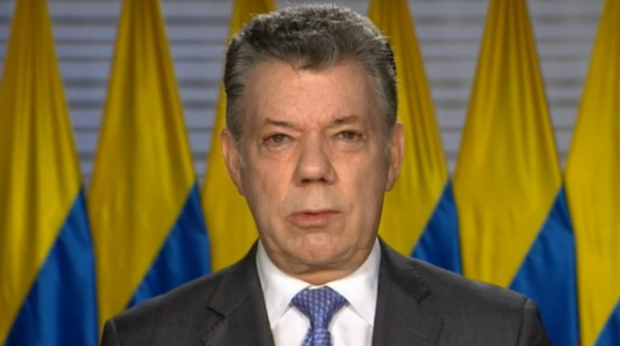 El Presidente Juan Manuel Santos