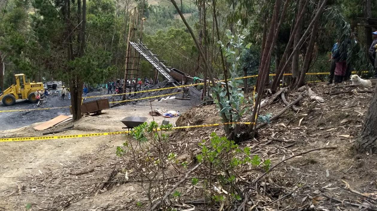 Lugar de la explosión.