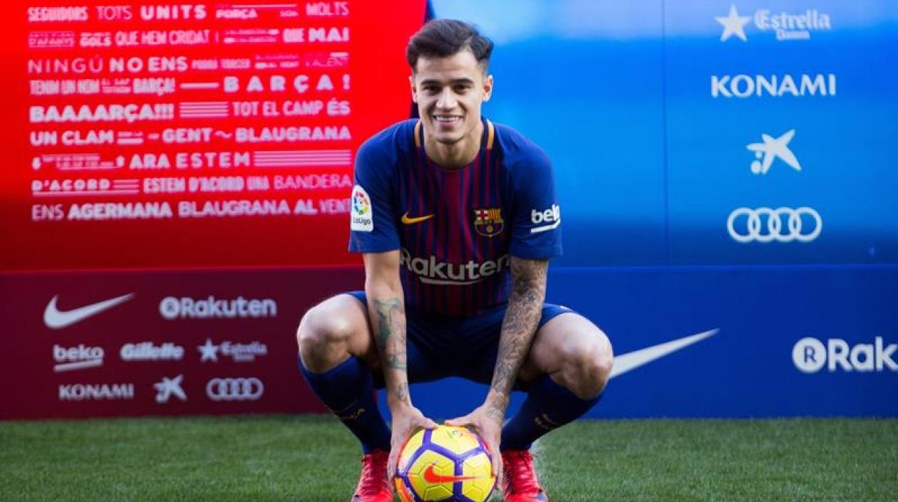 Coutinho fue presentado este lunes.