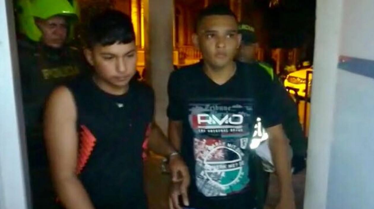 Alfredo Alexander Charris Páez, de 20 años; y Luis Aldair Jiménez Cervantes, de 19