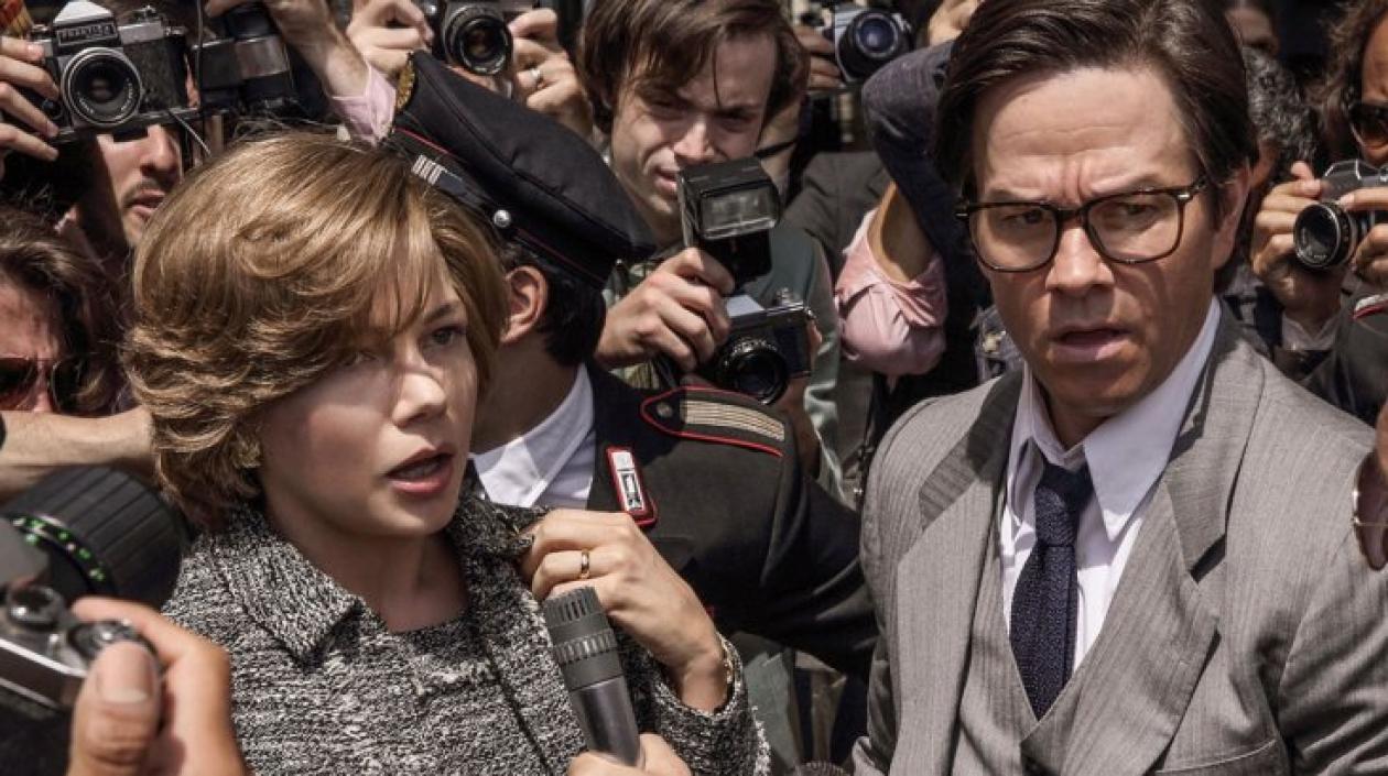 Los actores Michelle Williams y Mark Wahlberg.