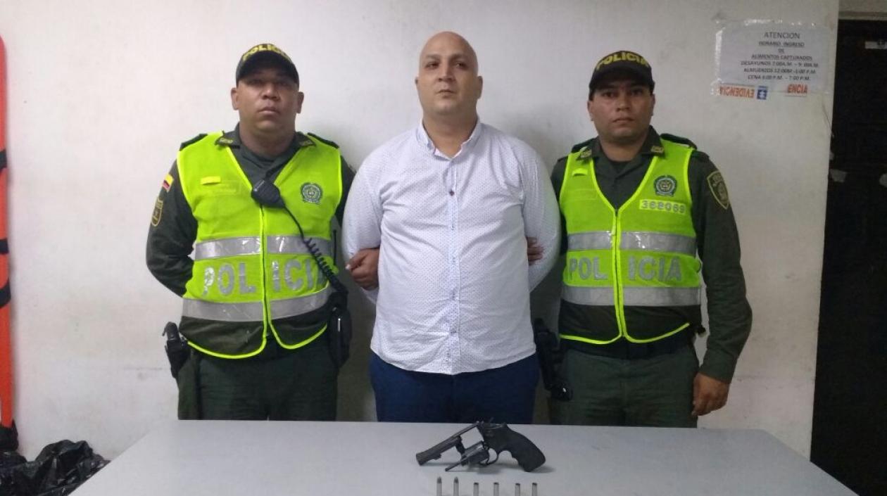 Fabio Alonso Gómez Ordóñez, el capturado.