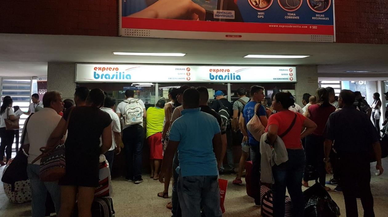 Pasajeros durante el puente de Reyes Magos.