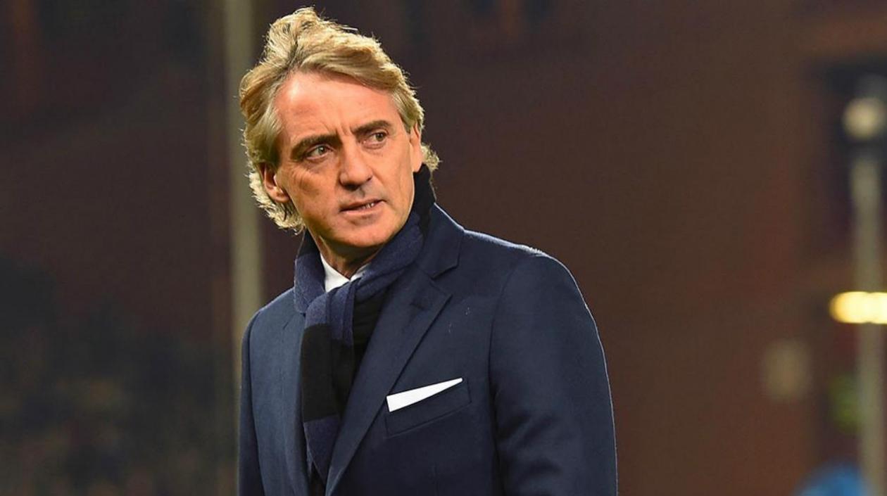 Roberto Mancini, técnico italiano. 