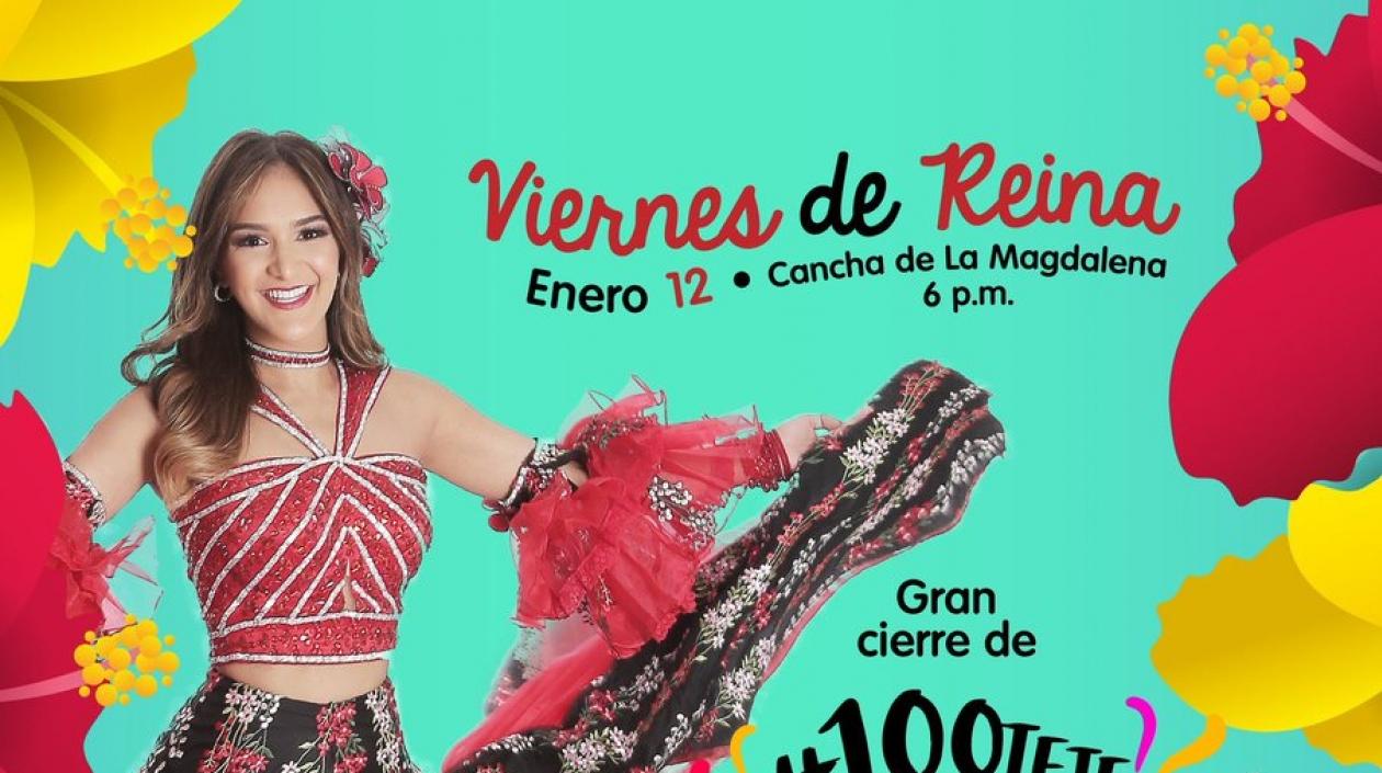 La reina Valeria Abuchaibe Rosales.