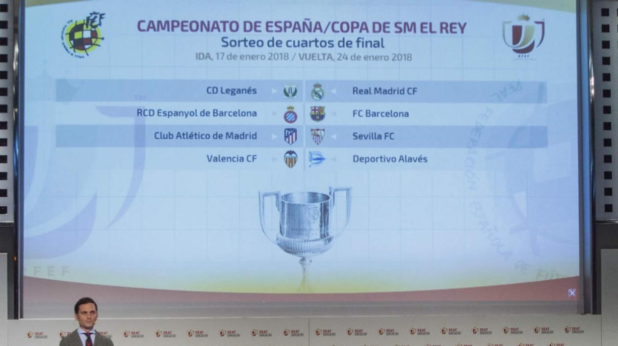 Así quedaron los cuartos de final de la Copa del Rey. 