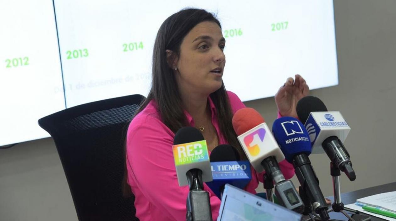 La Directora General del Instituto Colombiano de Bienestar Familiar (ICBF), Karen Abudinen Abuchaibe
