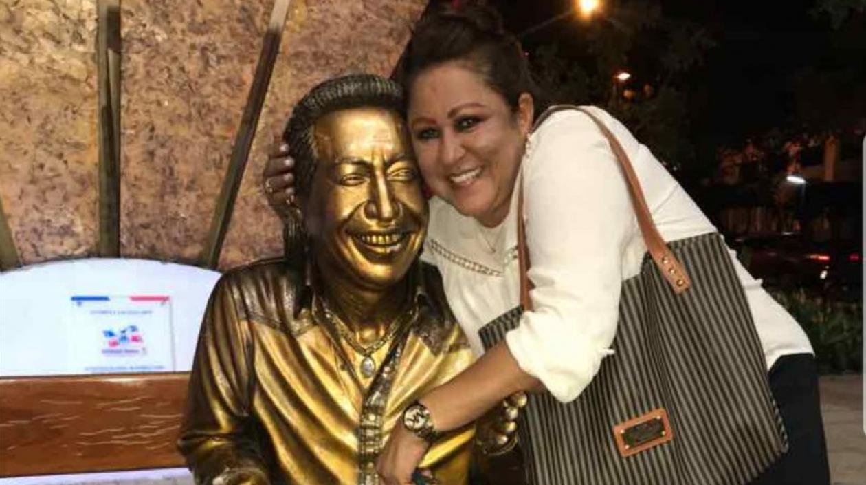 Patricia Acosta en la silla de 'El Cacique'.