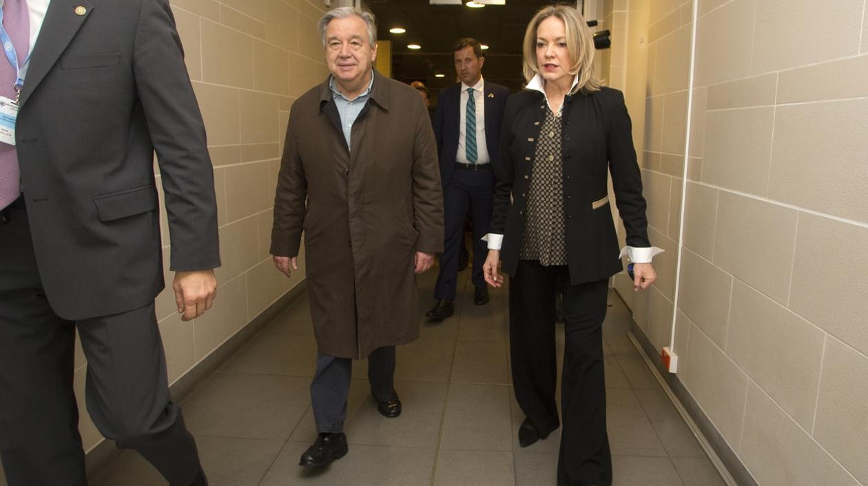 Llegada de Antonio Guterres, Secretario General de ONU